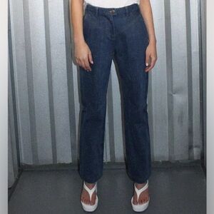 tt studios NTK Rodeo Blue Cotton Heavy Denim High Waisted Straight Leg Jeans 24